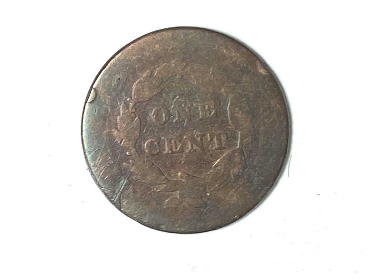 1822 1c Coronet Head Large Cent One Penny US Coin - Image 4