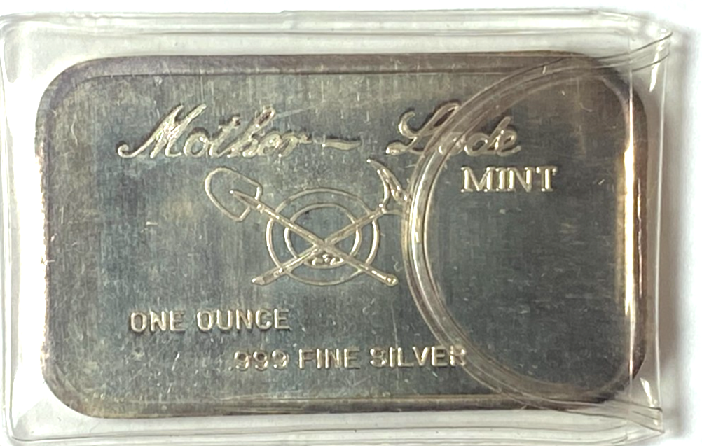 .999 Silver 1oz Mother Lode Mint End of Trail Ingot Bar - Image 2