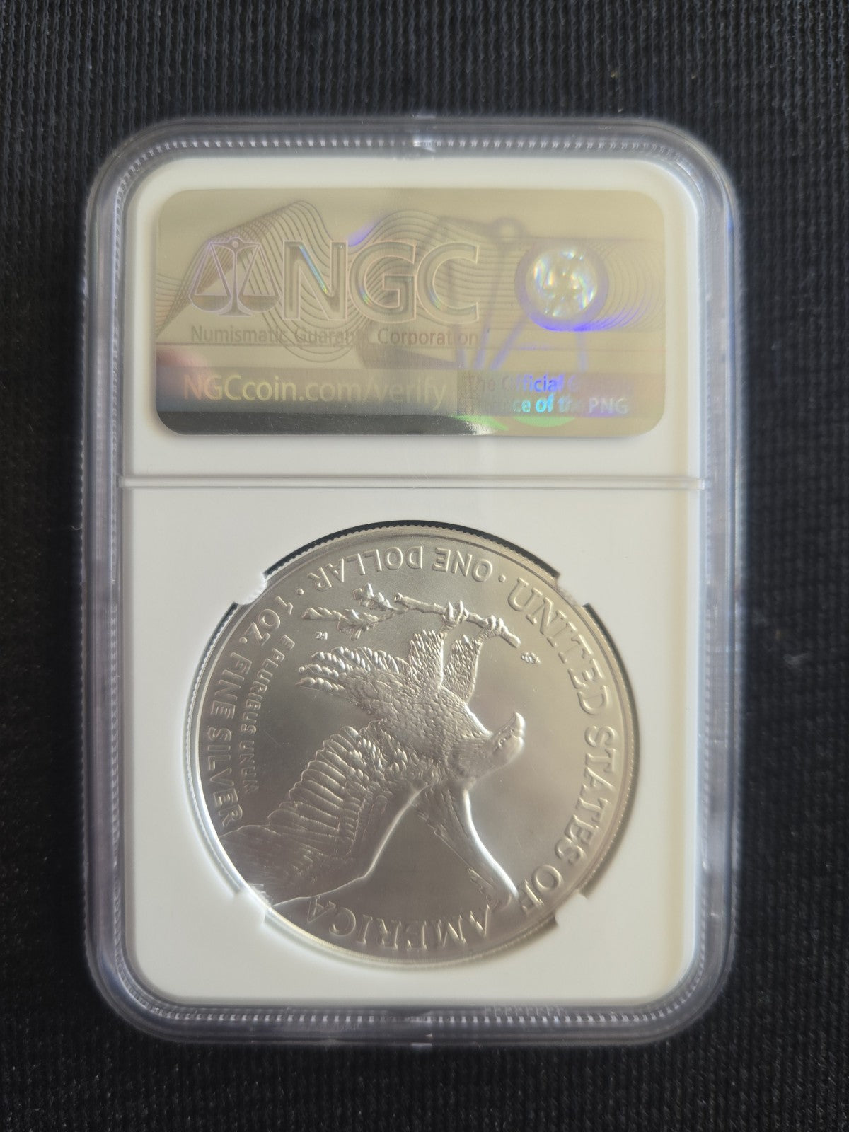 2021 $1 Silver Eagle Type 2 1oz NGC MS70 .999 Silver Signed Michael Gaudioso - Image 2
