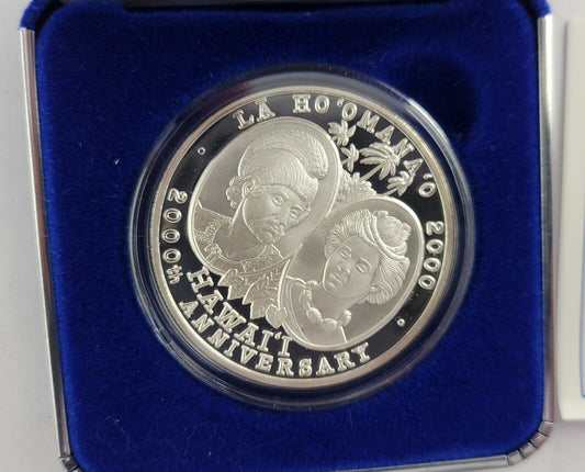 Discovery Of Hawaii Anniversary RHM Mint 1oz. Fine Silver .999 Boxed w/COA