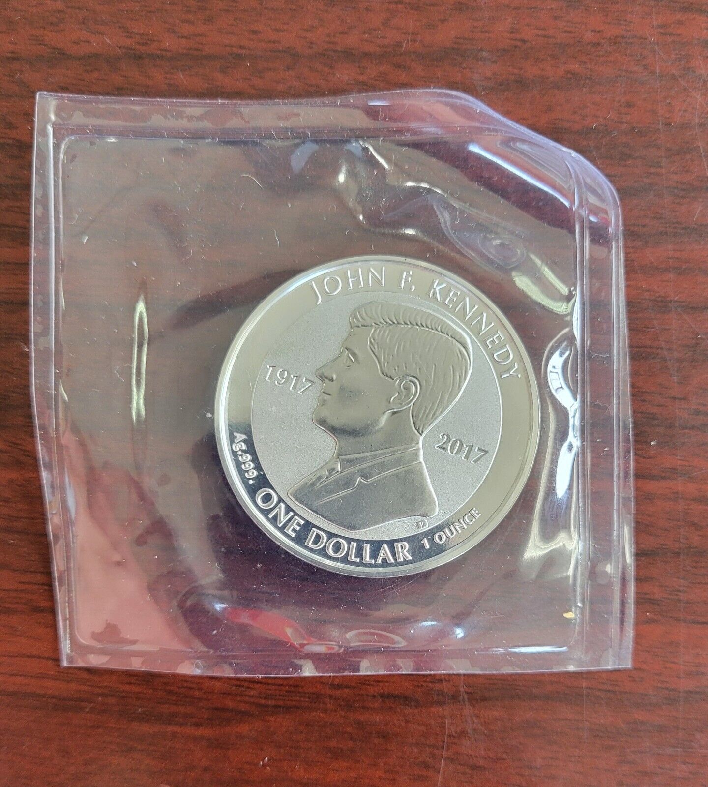 2017 John F Kennedy British Virgin Islands 1oz. .999 Fine Silver Commemorative