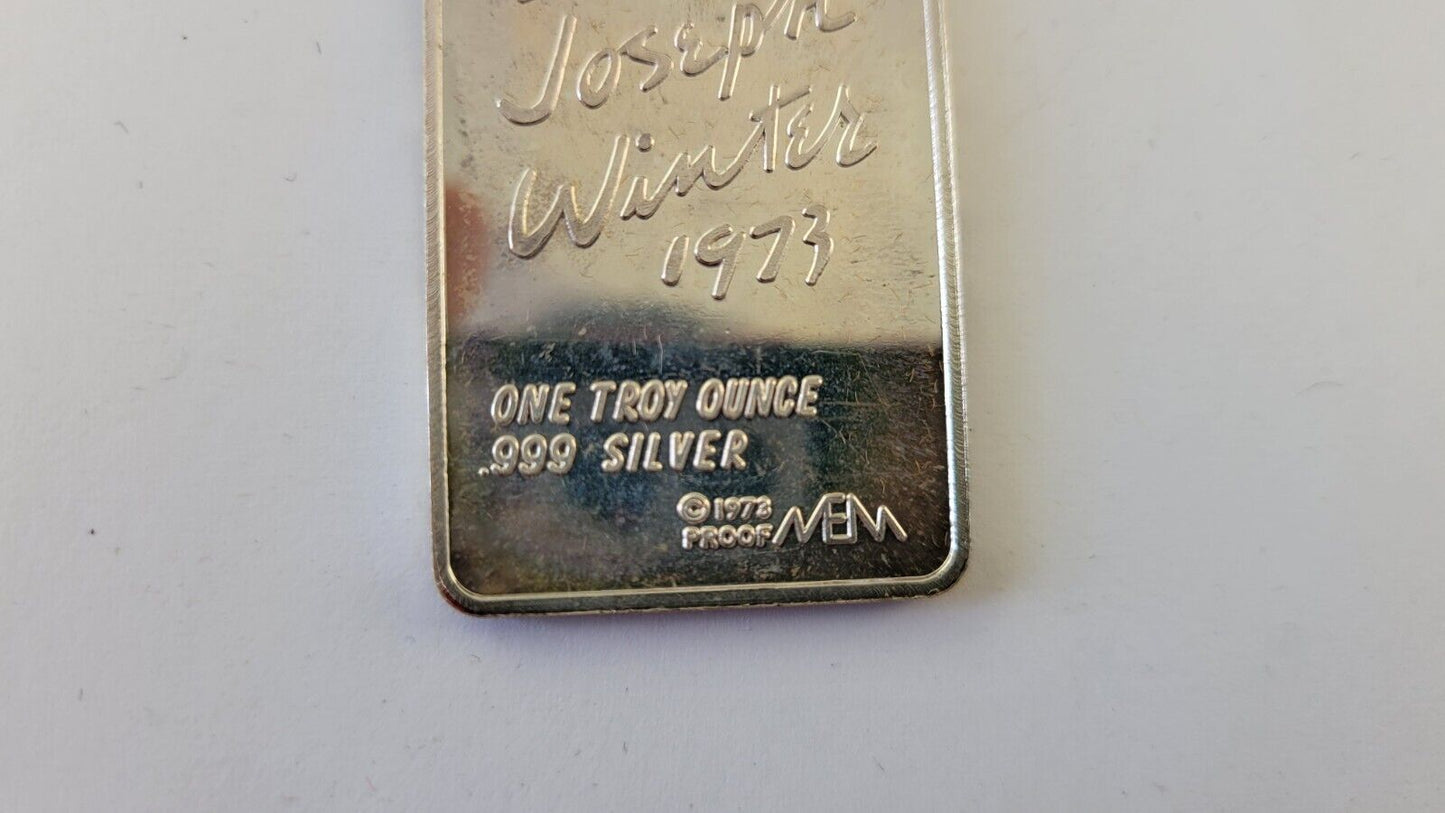 1973 Mount Everest Mint 3oz. Thanksgiving Blessings Silver Set .999 Fine Boxed