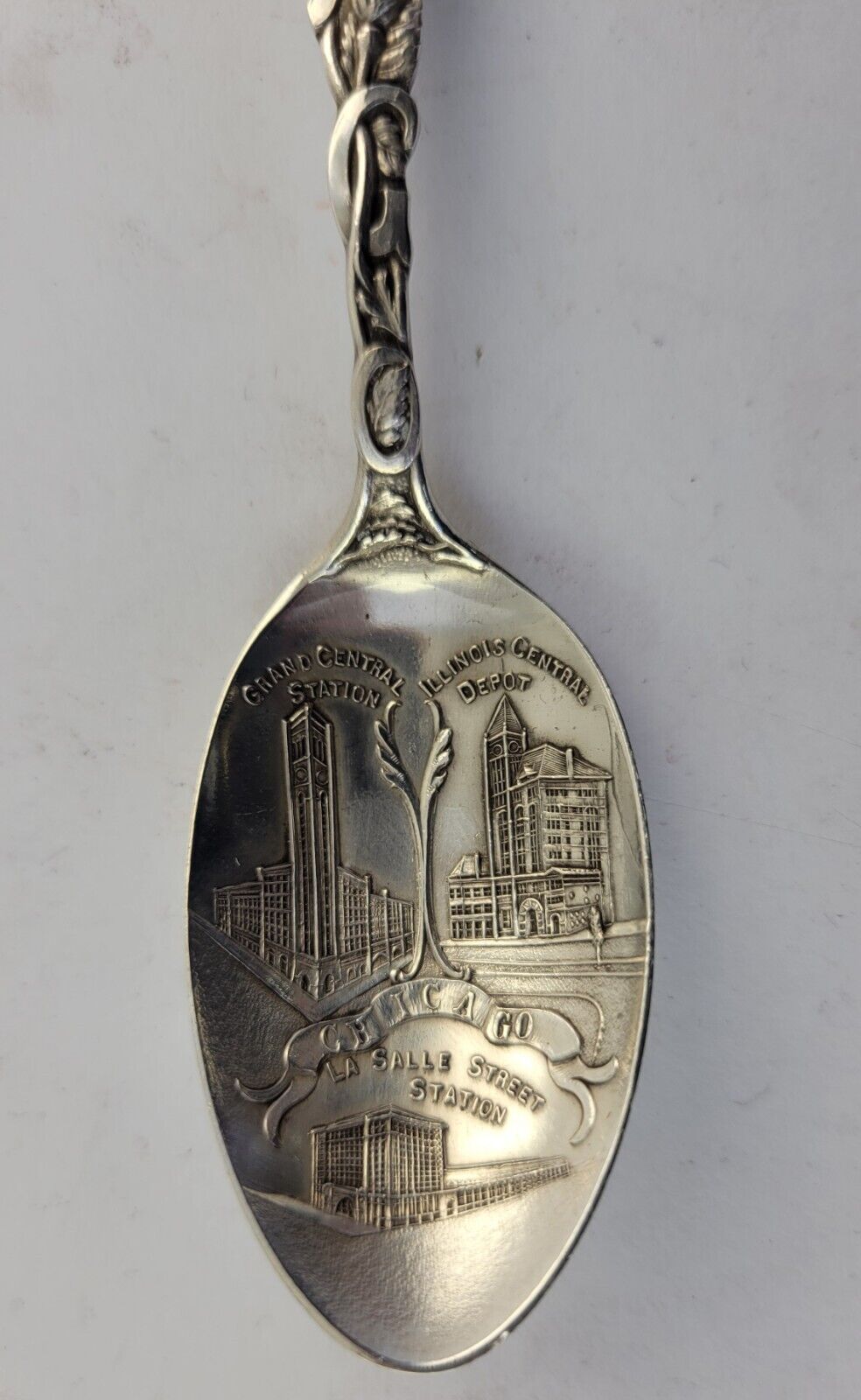 Chicago Sterling Silver 5 1/8" Souvenir Spoon .51oz. by Watson La Salle