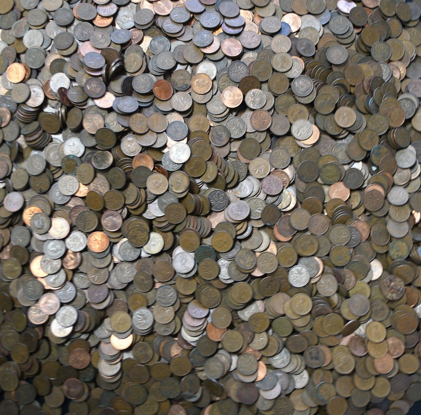 3900pc Canada 1c One Cent Penny Lot $39 Face Value 1920-Present