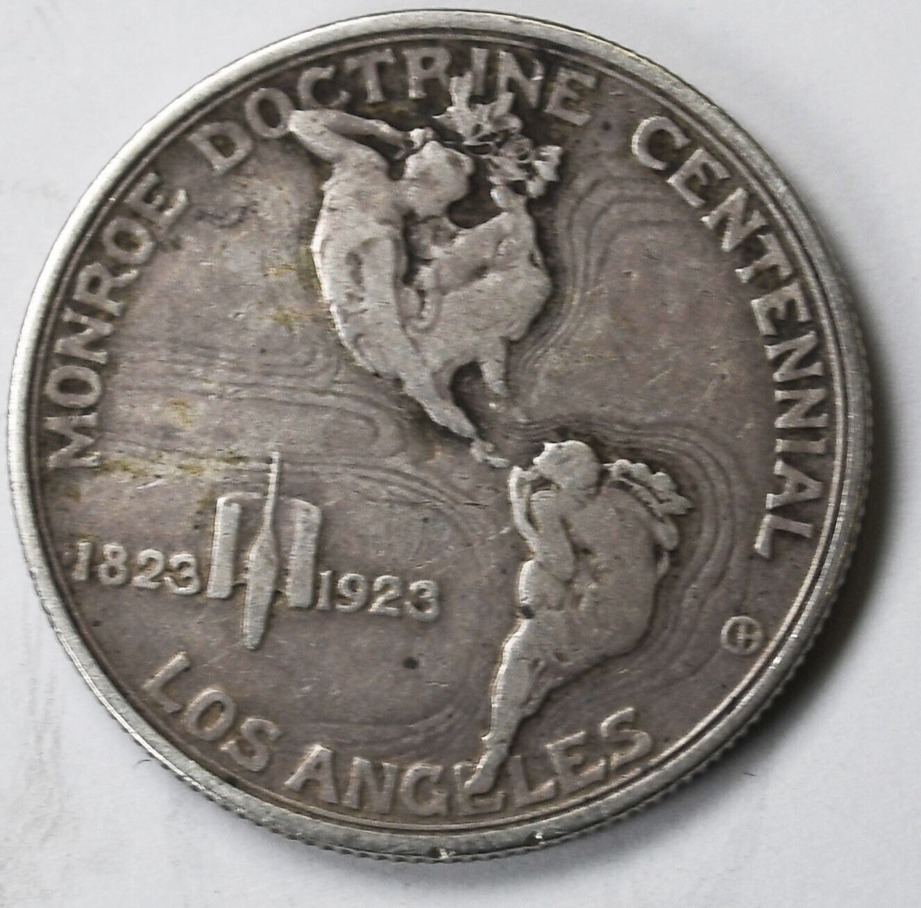 1923 S 50c Monroe Adams Commemorative Silver Half Dollar