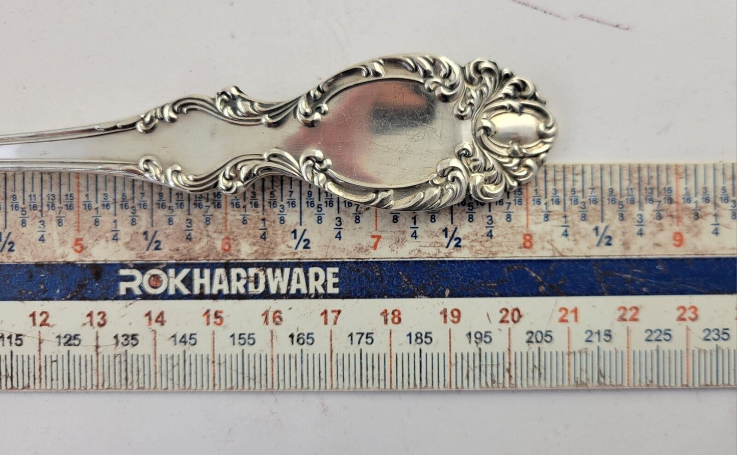 Lucerne by Wallace Sterling Silver 8 1/4" Slotted Solid Serving Spoon 1.9oz.