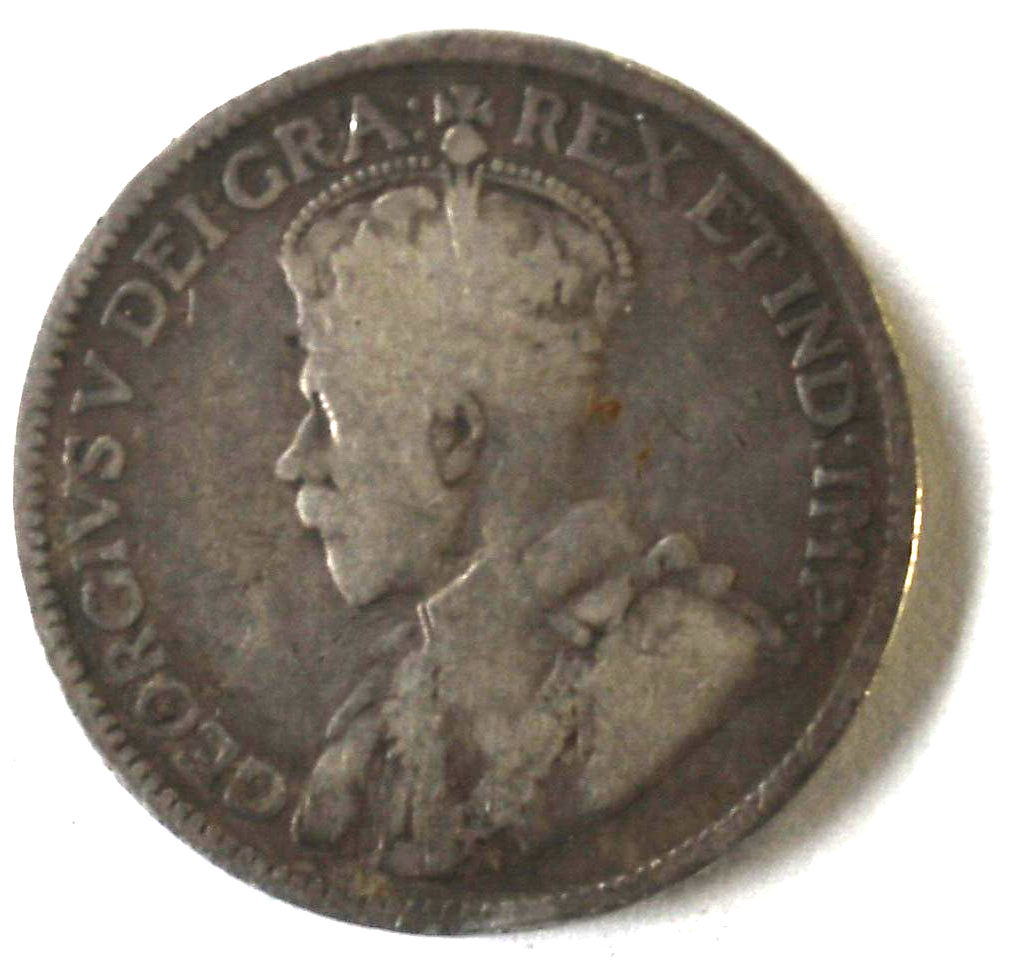 1919 25c Canada Silver Quarter Dollar KM#11