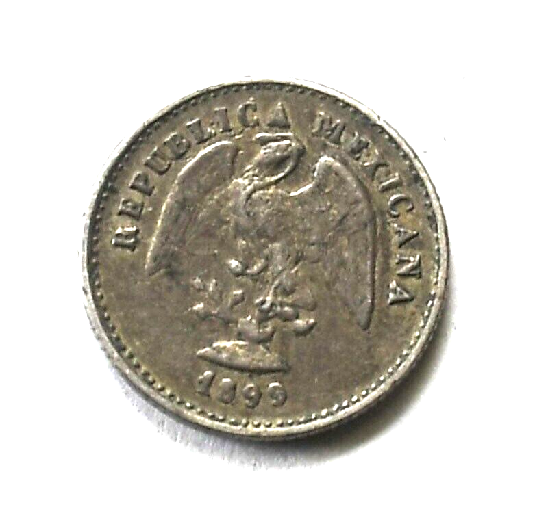 1899 Cn M Mexico Second Republic 5 Centavos Silver Coin KM# 400