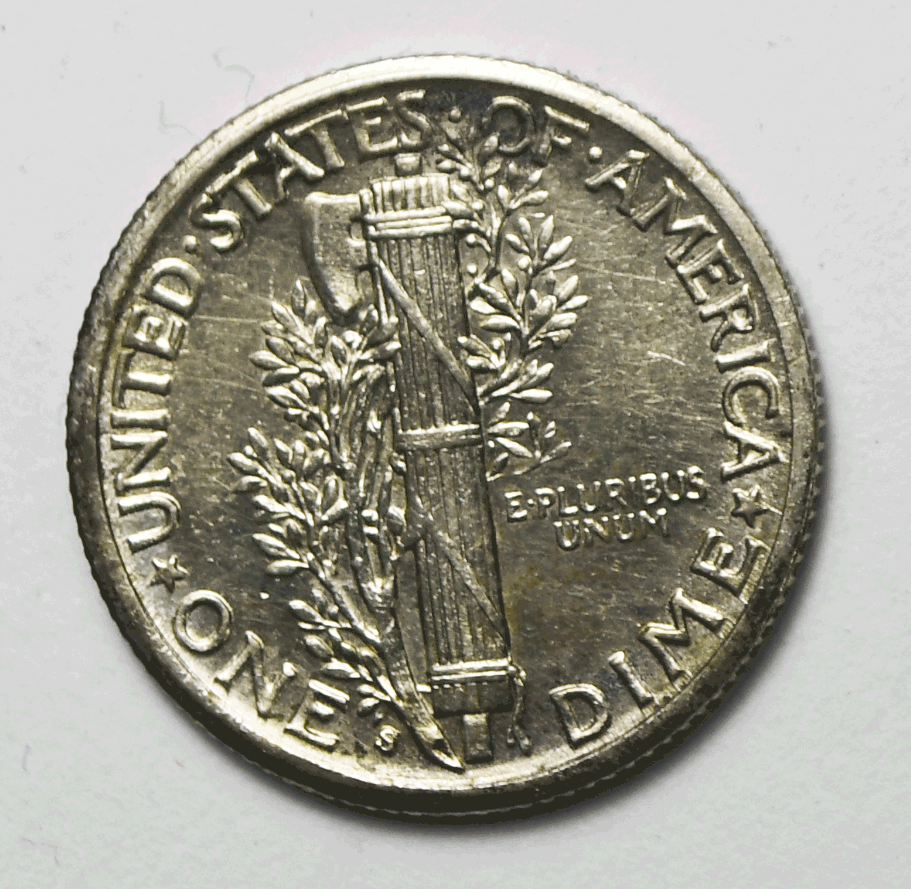 1916 S 10c Mercury Silver Dime Rare Ten Cents San Francisco AU
