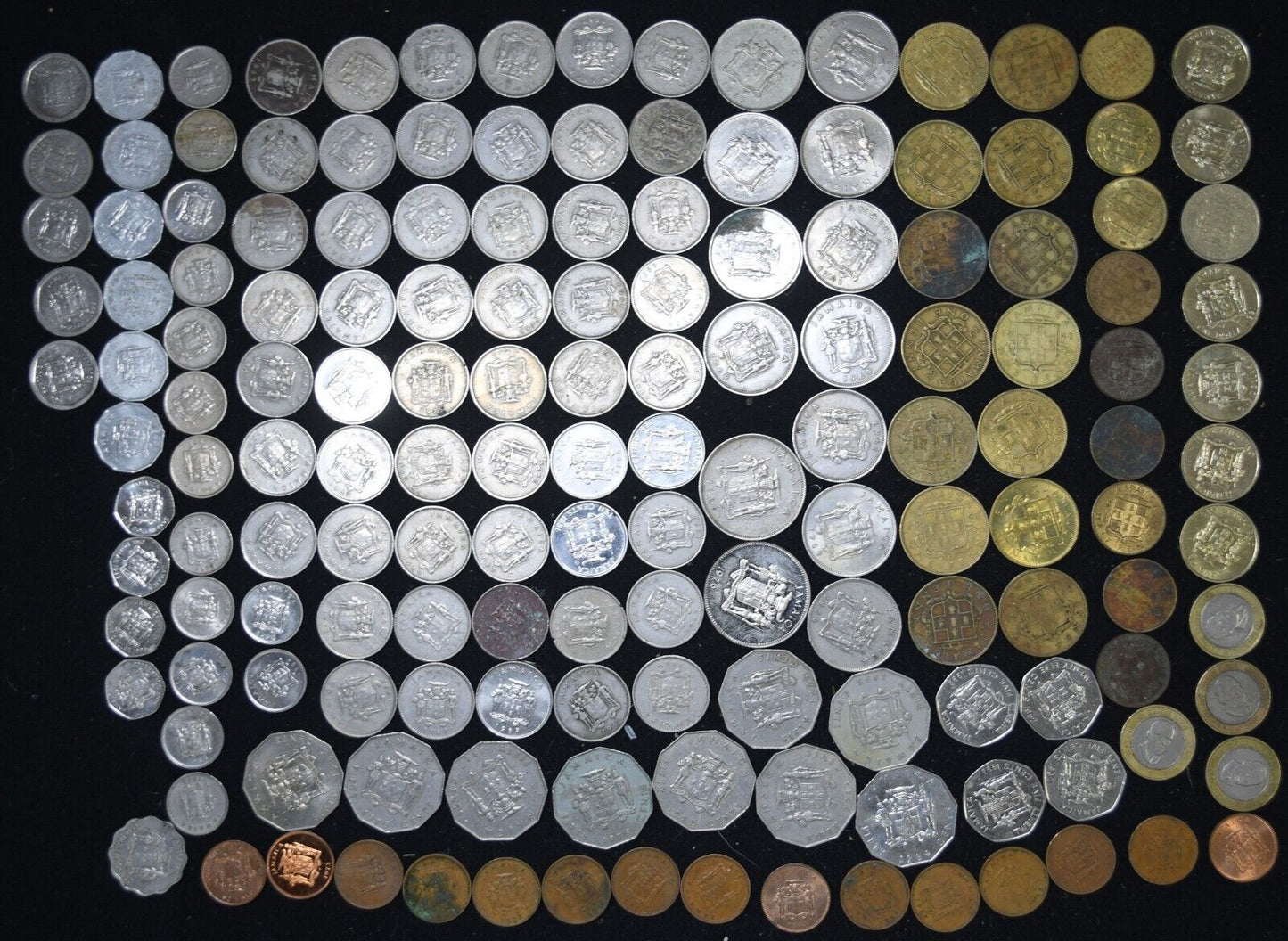 157pc Jamaica $1 $5 $20 1c 5c 10c 25c 50c Coin Lot 1938-2003