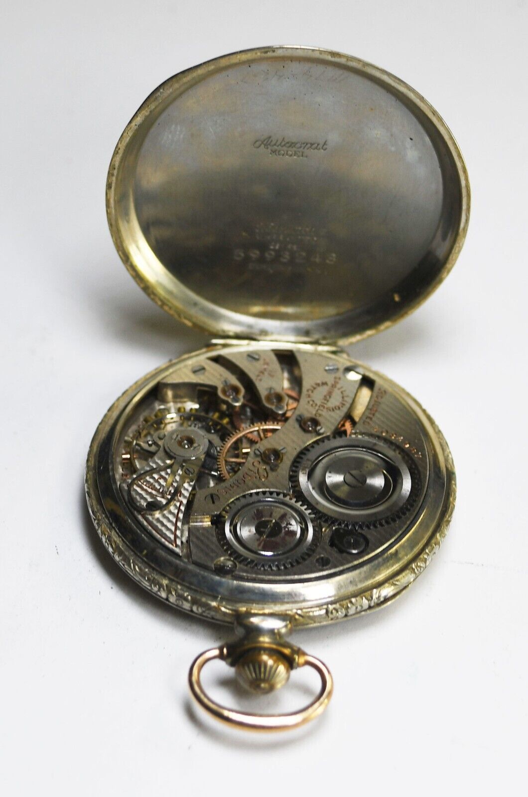 1922 Illinois Size 12 OF Deco 25yr GF 17j Pocket Watch 425 Adonis