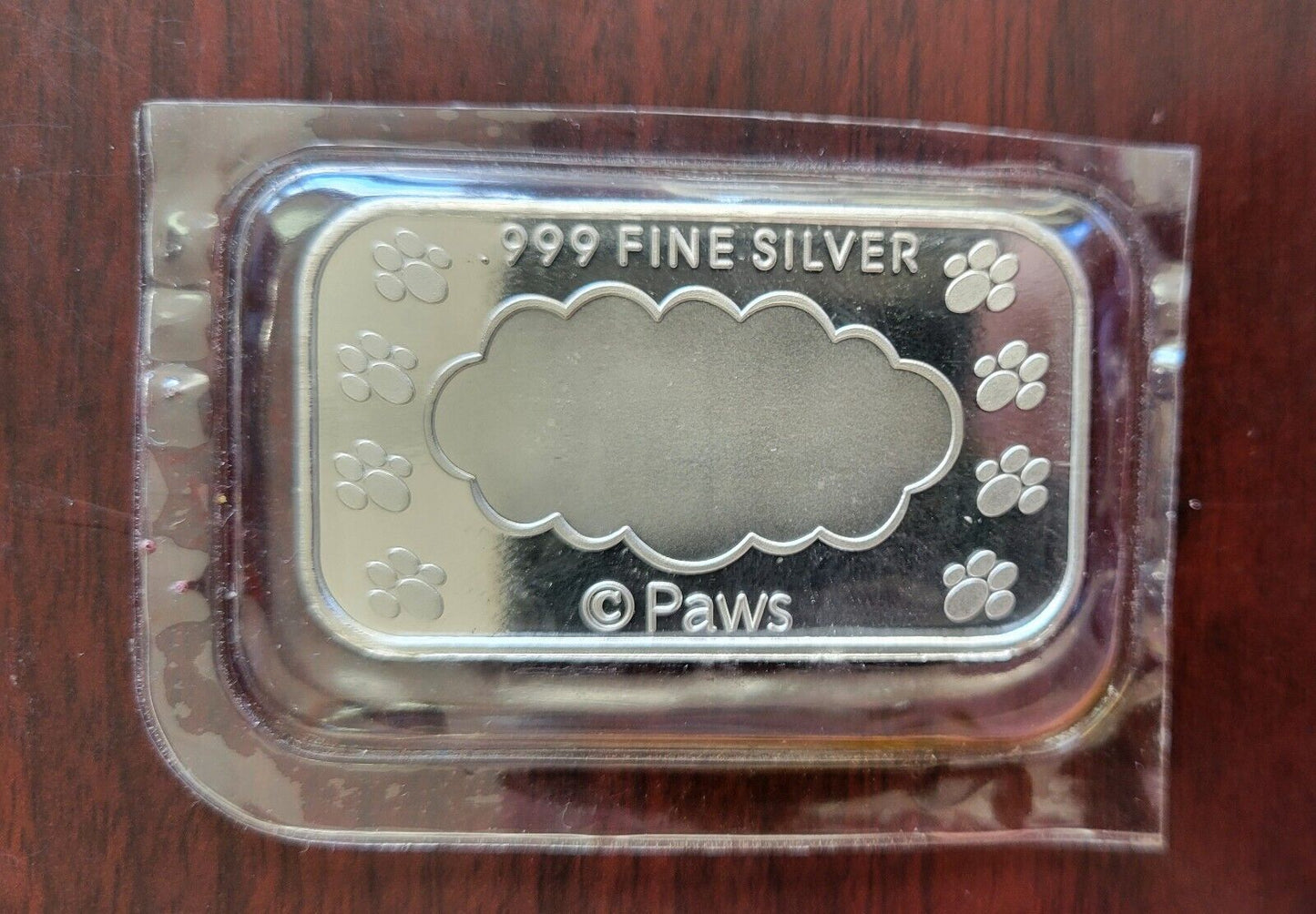 1997 Garfield Christmas Stocking. 999 Fine Silver Bar 1oz. From Paws