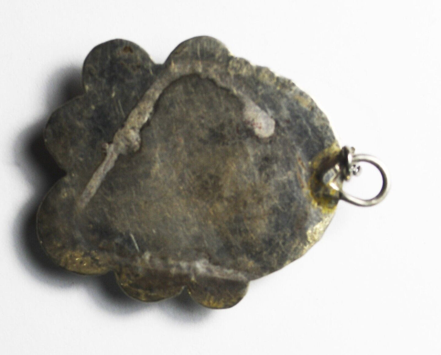 Sterling Silver Oval Moss Agate Pendant 37mm x 28mm