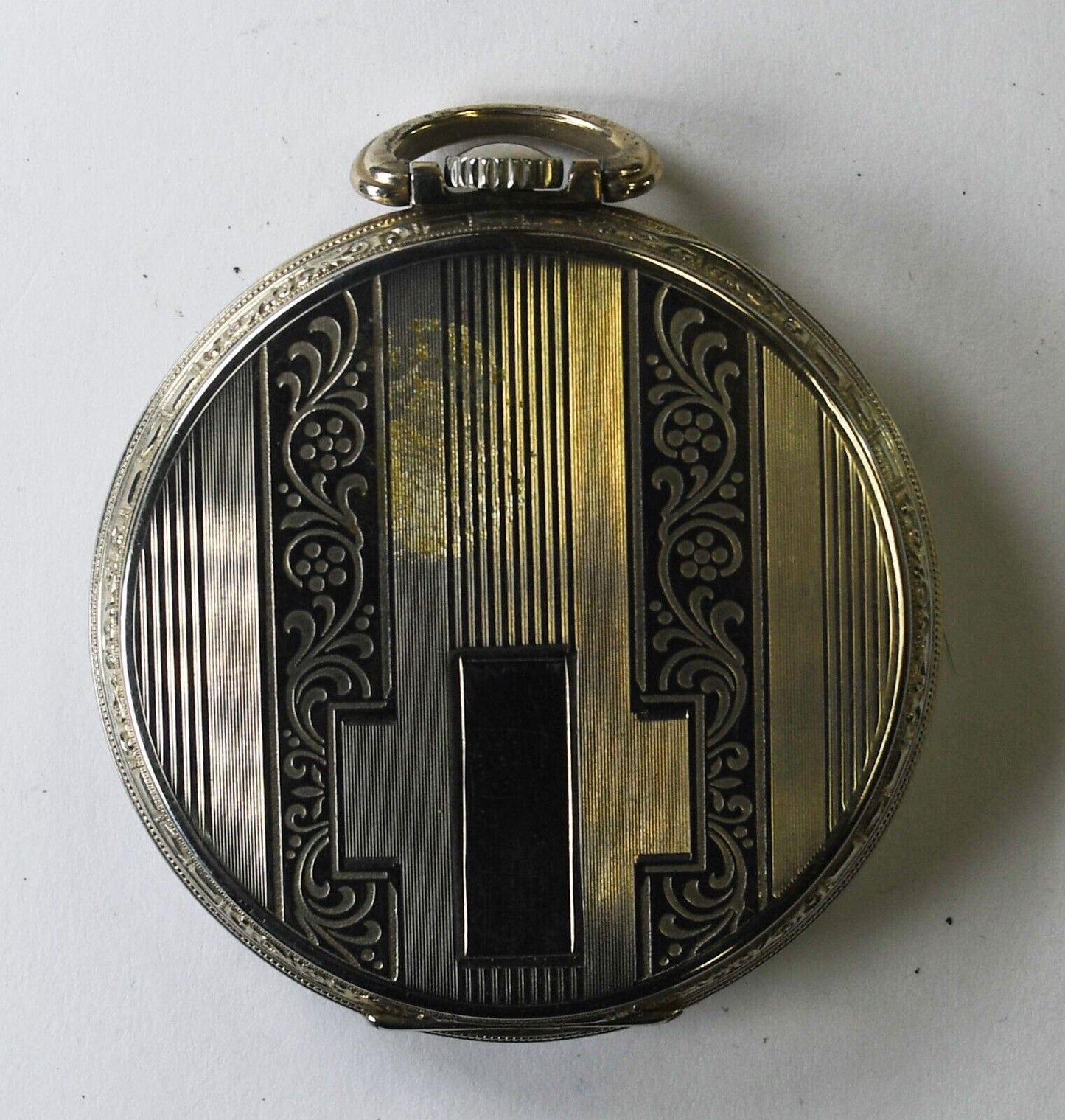 E Howard (Keystone) Series 12 Open Face Extra Deco Case Pocket Watch