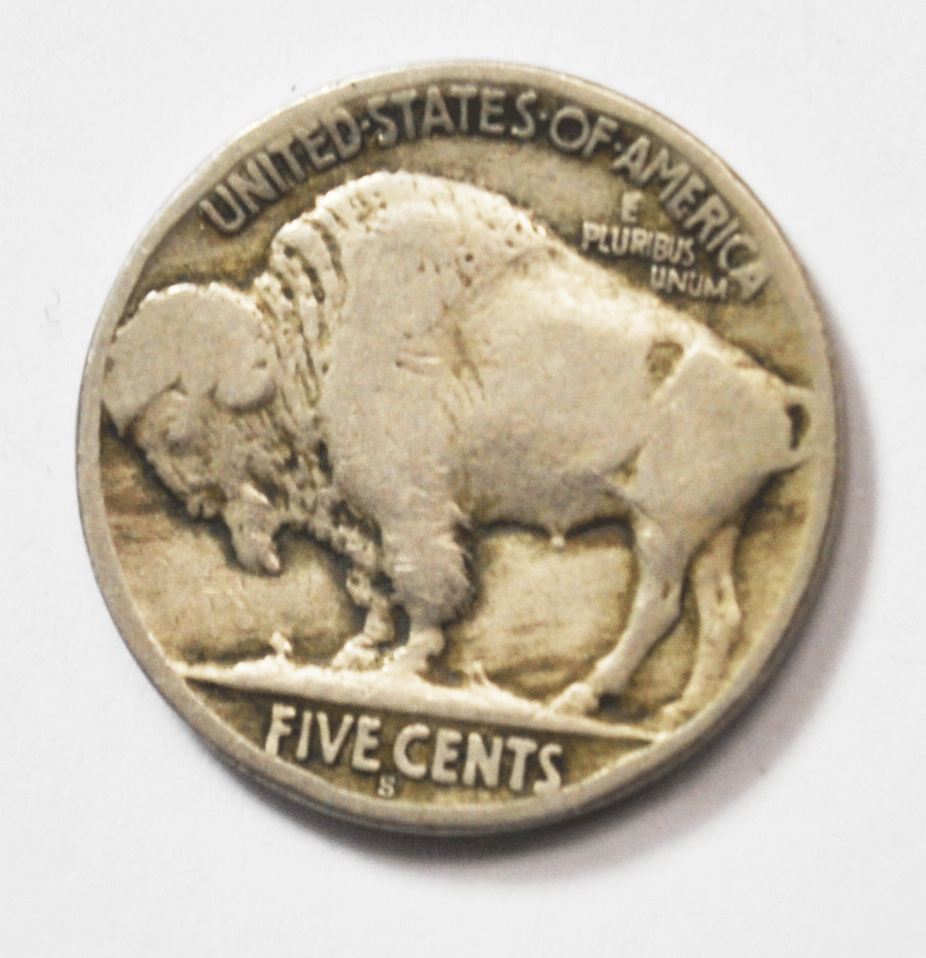 1923 S 5c Buffalo Nickel Five Cents Rare US San Francisco