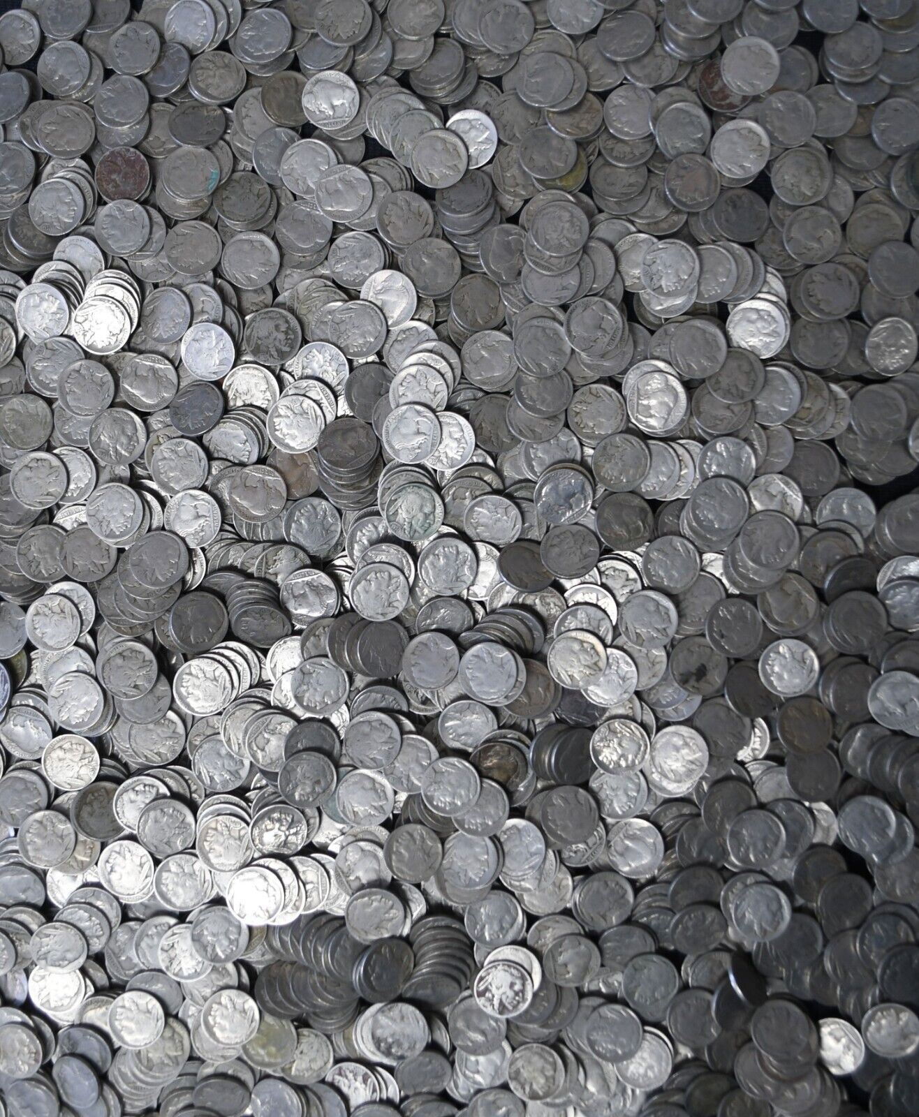 Bag of 1800 Buffalo Head Nickels 5c Five Cents Circulated Common Dated Lot