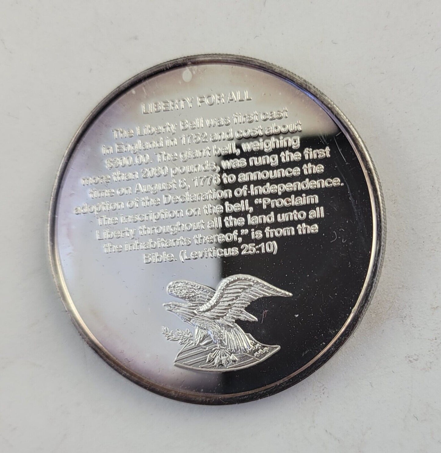 Liberty Bell .999 Silver Declaration Of Independence 1oz Fine Bicentennial Issue