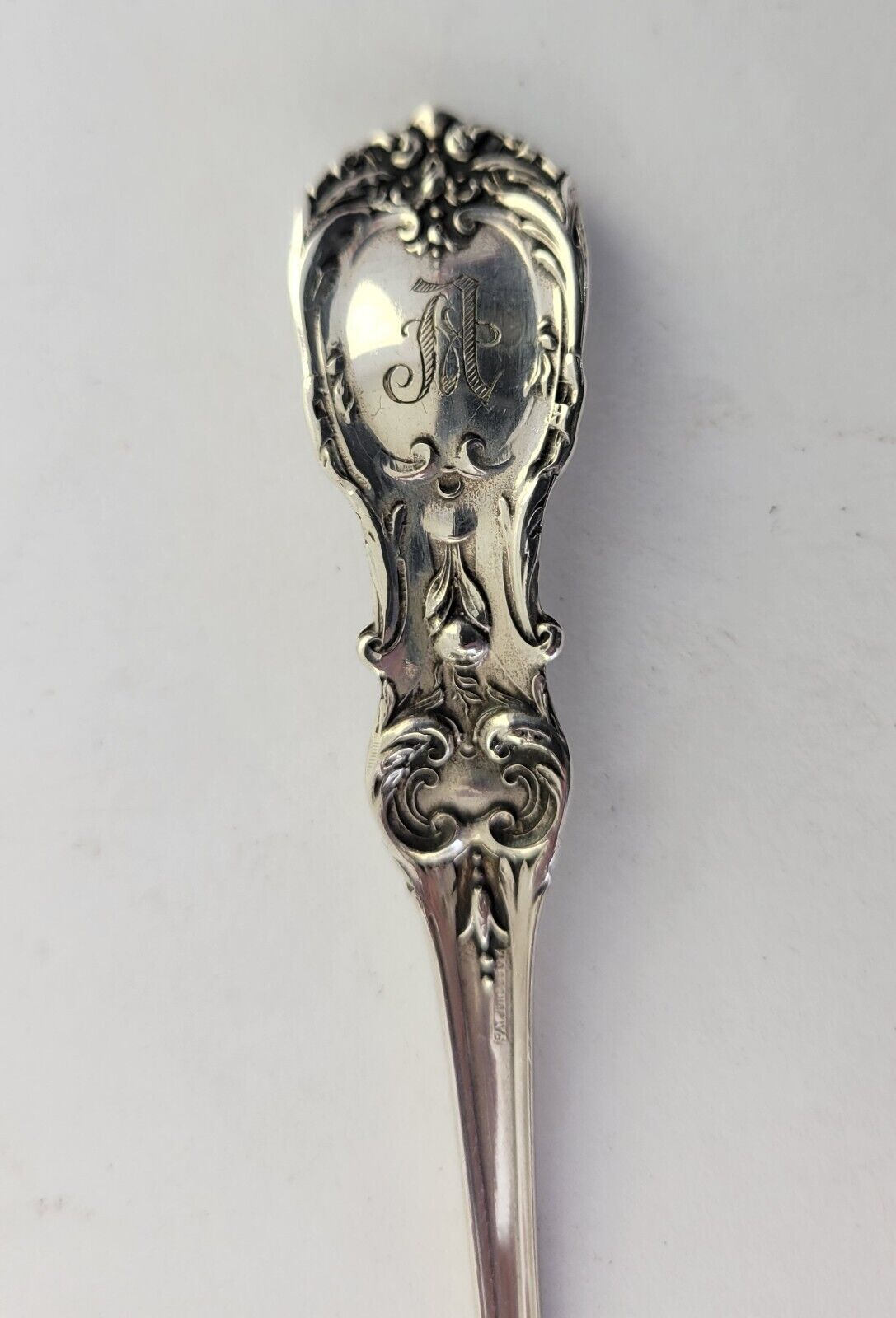 Reed & Barton Francis I Sterling 5 7/8" Short Handle Pickle/Olive Fork .78oz.