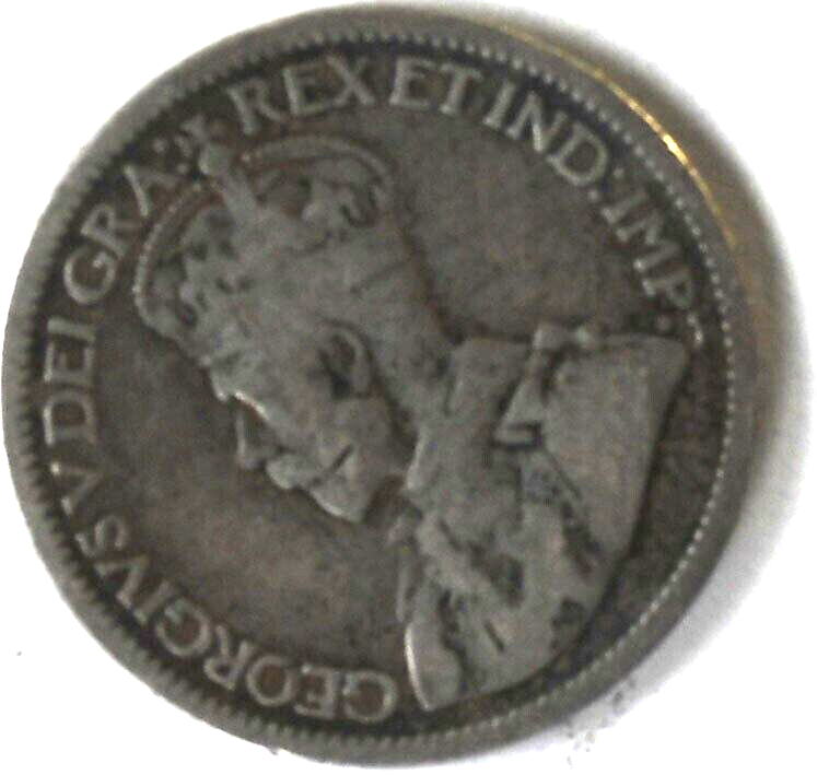 1916 Canada 10c Ten Cents Silver Coin Dime KM# 23