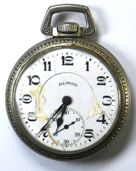 1925 Illinois Size 16 OF Pocket Watch Grade 305 17j DR