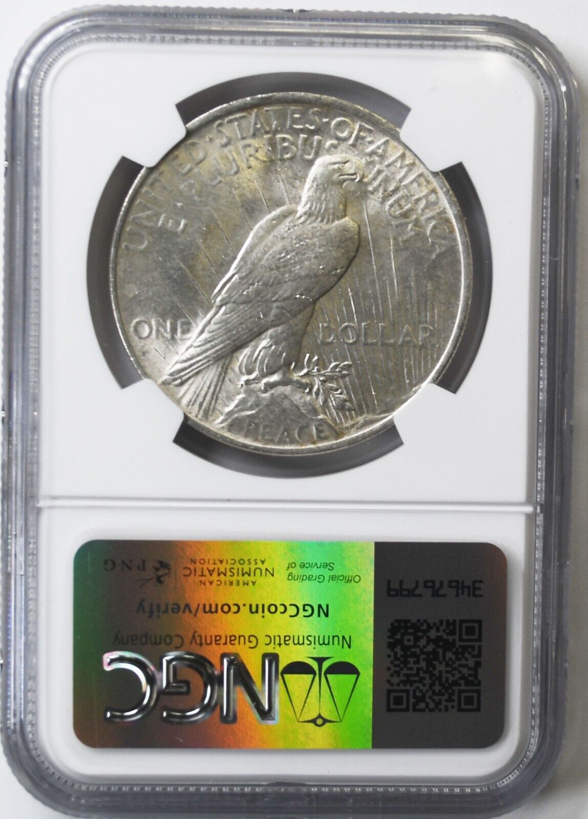 1923 $1 Peace Silver One Dollar US NGC MS61 Philadelphia