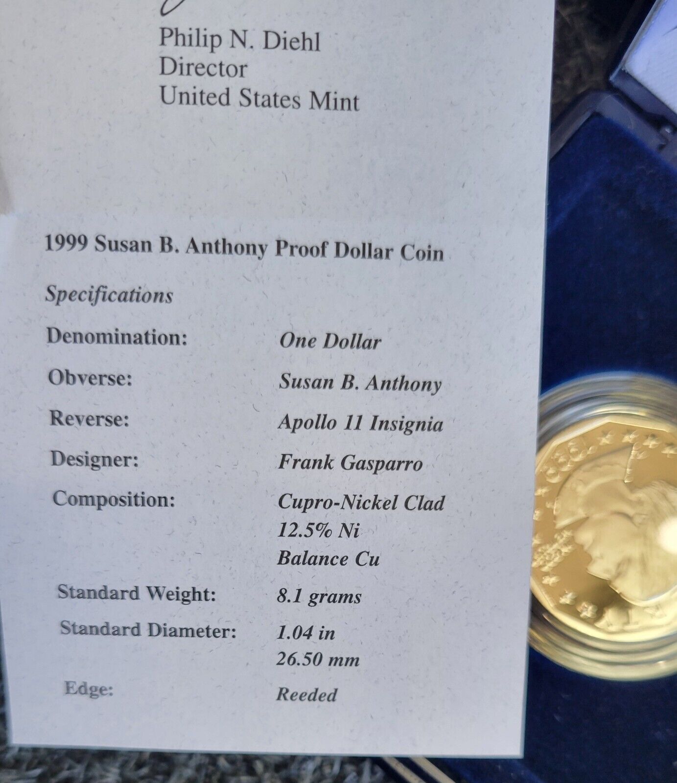 US Mint 1988, 99, 08, 76, 19 Commemoratives Eagle, Bicentennial, Susan, Penny