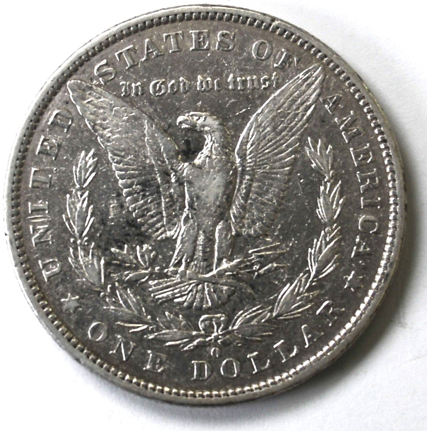 1880 O $1 Morgan Silver One Dollar Philadelphia VAM 43 Double Ear