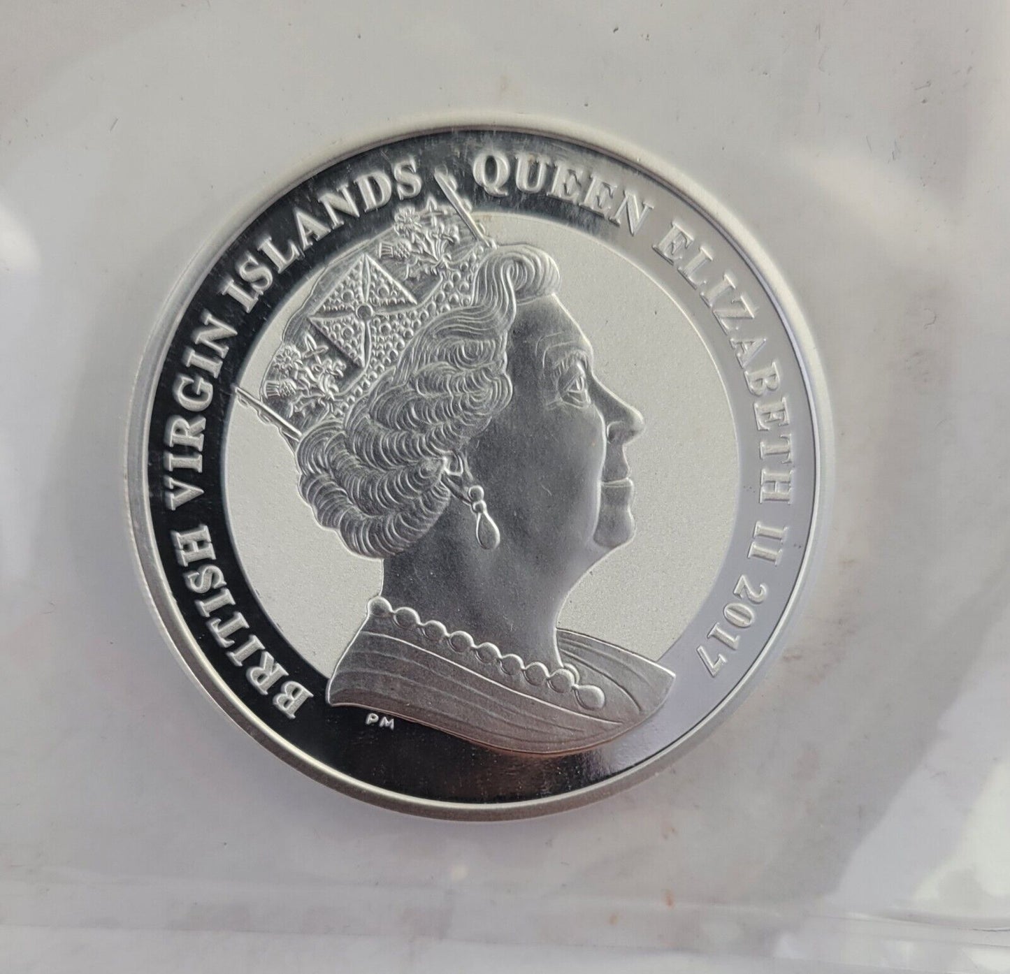 2017 John F Kennedy British Virgin Islands 1oz. .999 Fine Silver Commemorative