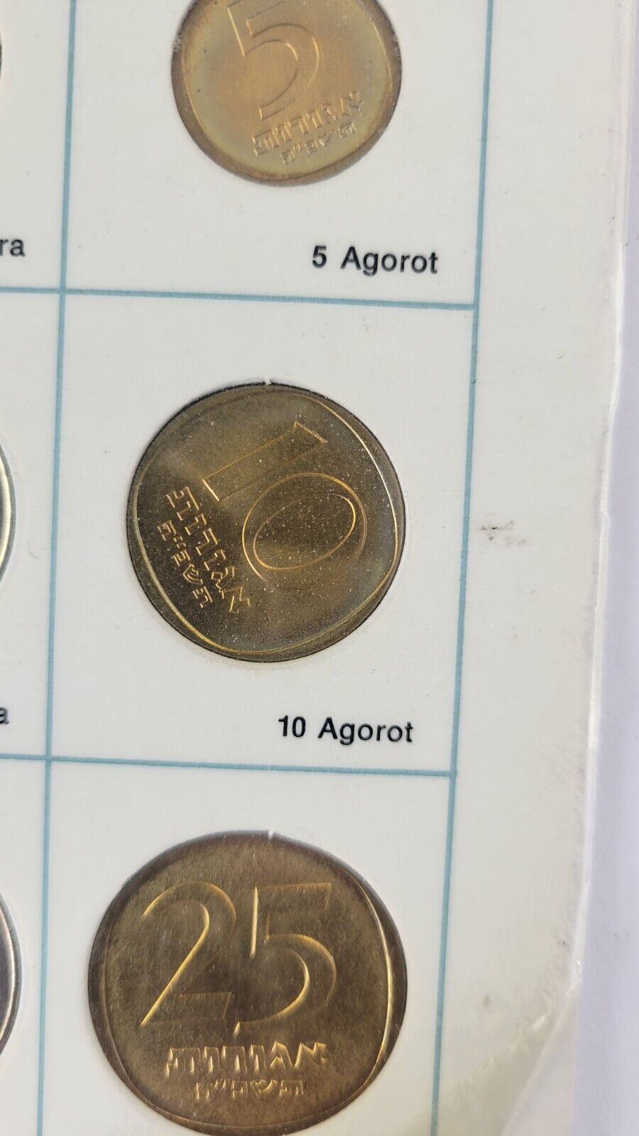 1965 Coins of Israel Proof-like Tel Aviv Mint  6 Coin Set  Agora Agorot  Lira