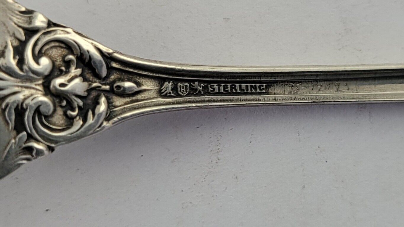 Reed & Barton Francis I Sterling 5 7/8" Short Handle Pickle/Olive Fork .78oz.