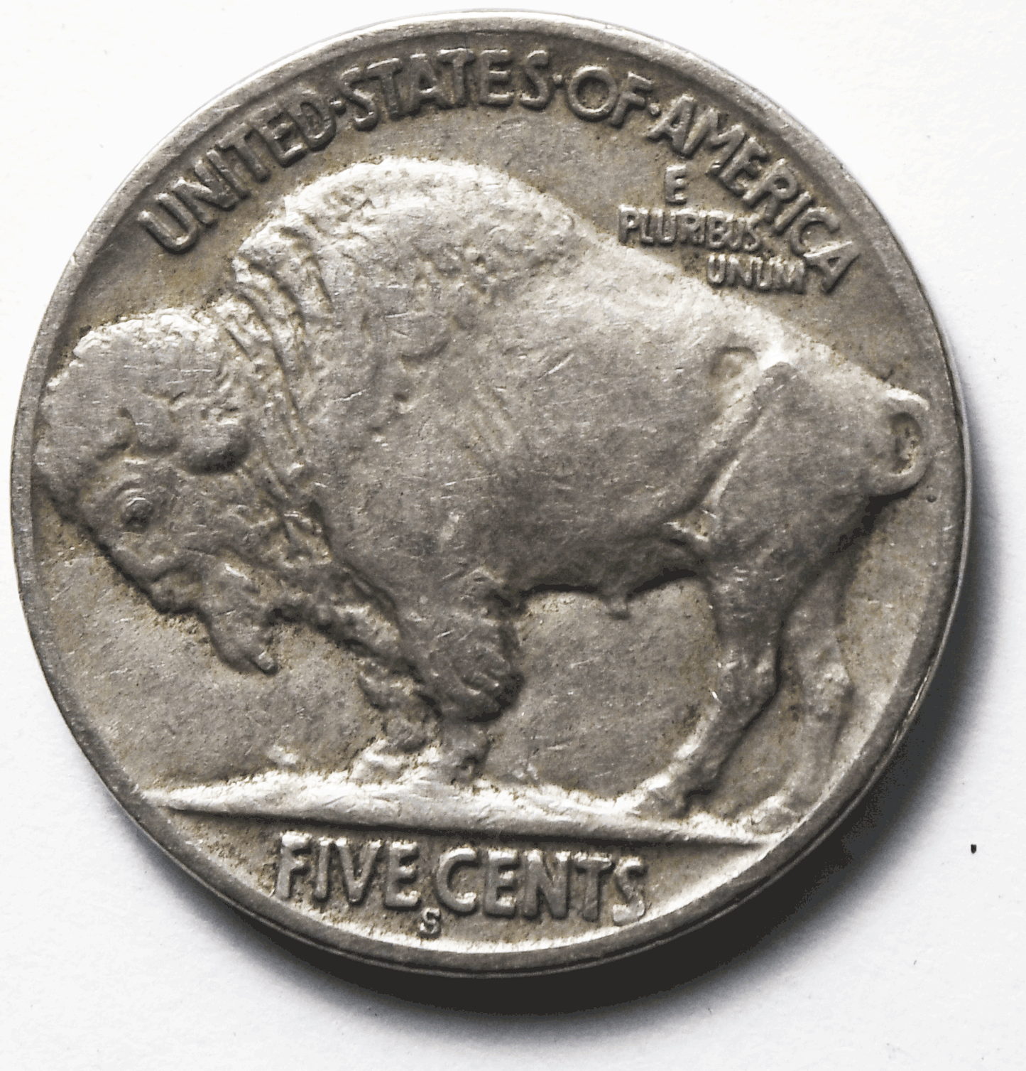 1927 S 5c Buffalo Nickel Five Cents San Francisco