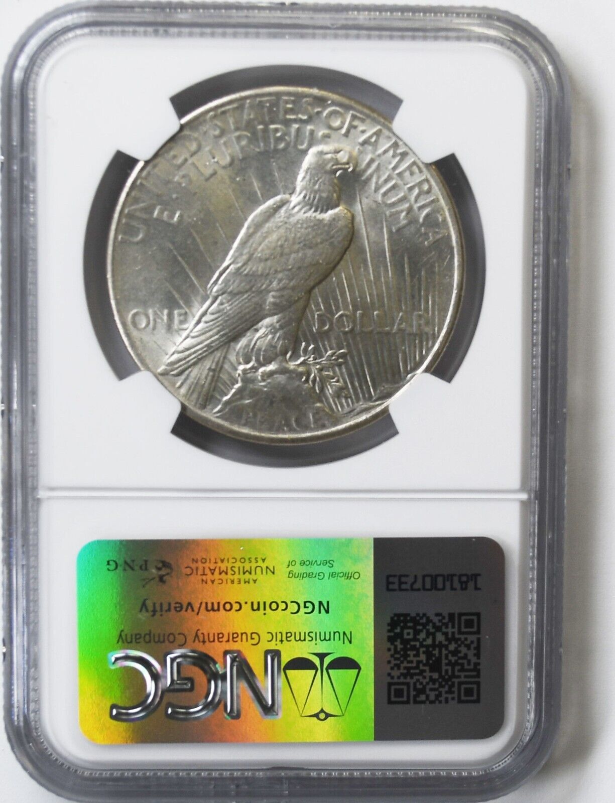 1925 $1 Peace Silver One Dollar US NGC MS61 Philadelphia