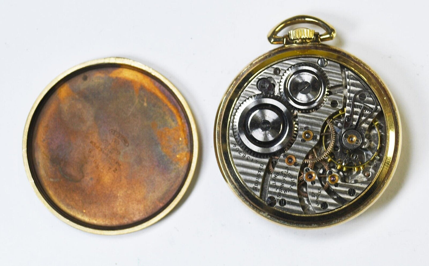 1922 Illinois Size 12 Open Face Case Pocket Watch Grade 405 DR RGP
