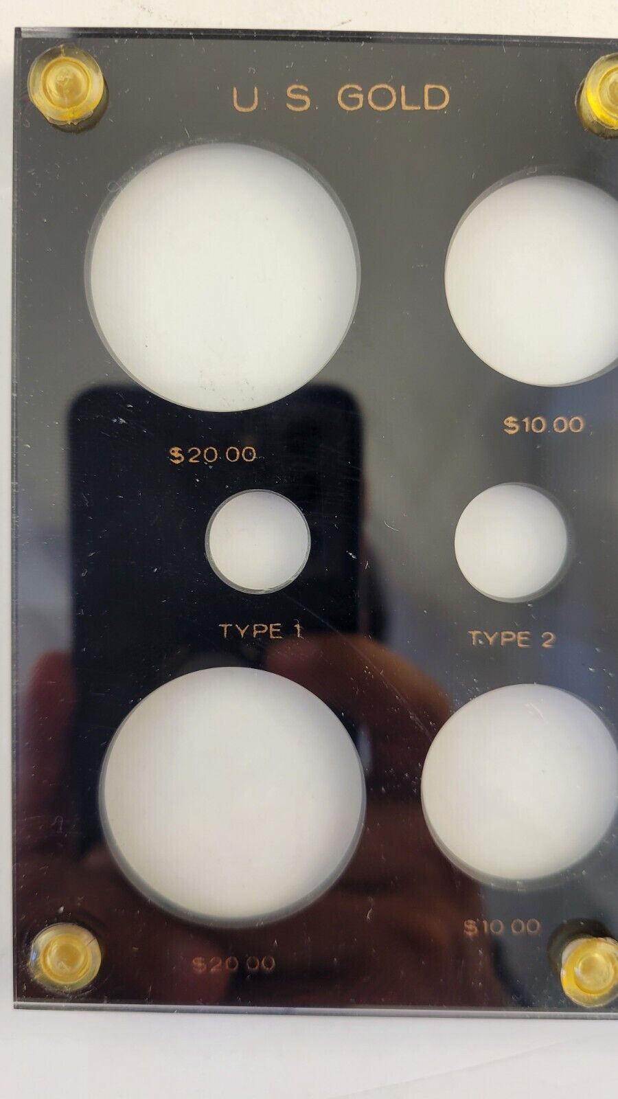 Capital Plastics  12pc. U.S. Gold Commemorative Coins Holder Black 423 w/Box