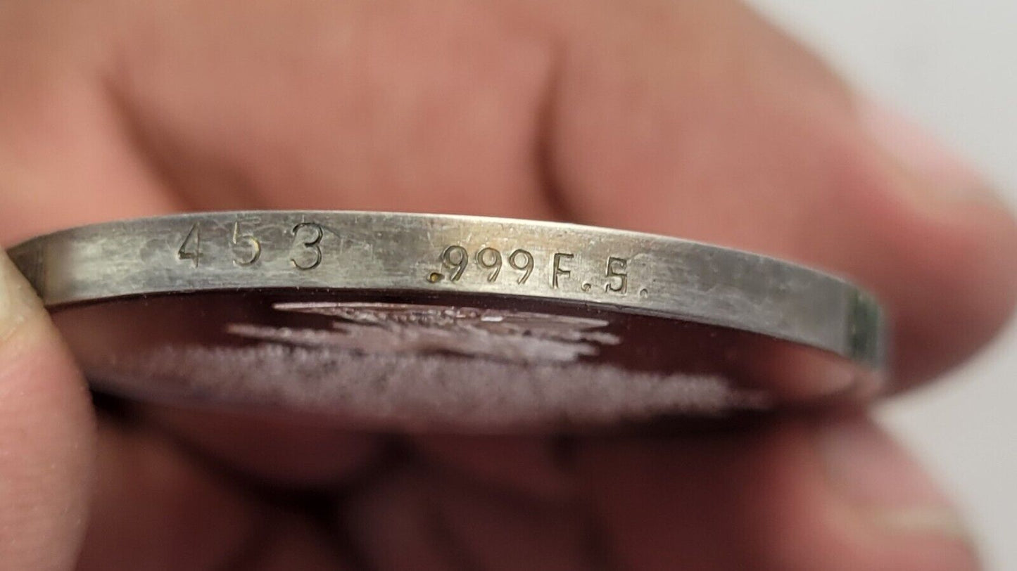 Liberty Bell .999 Silver Declaration Of Independence 1oz Fine Bicentennial Issue