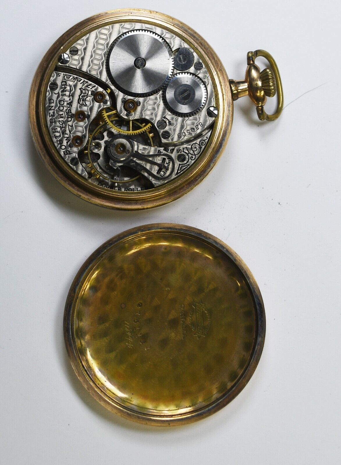1915 South Bend Pocket Watch 20yr GF Open Face Case Size 16 Pocket Watch 211