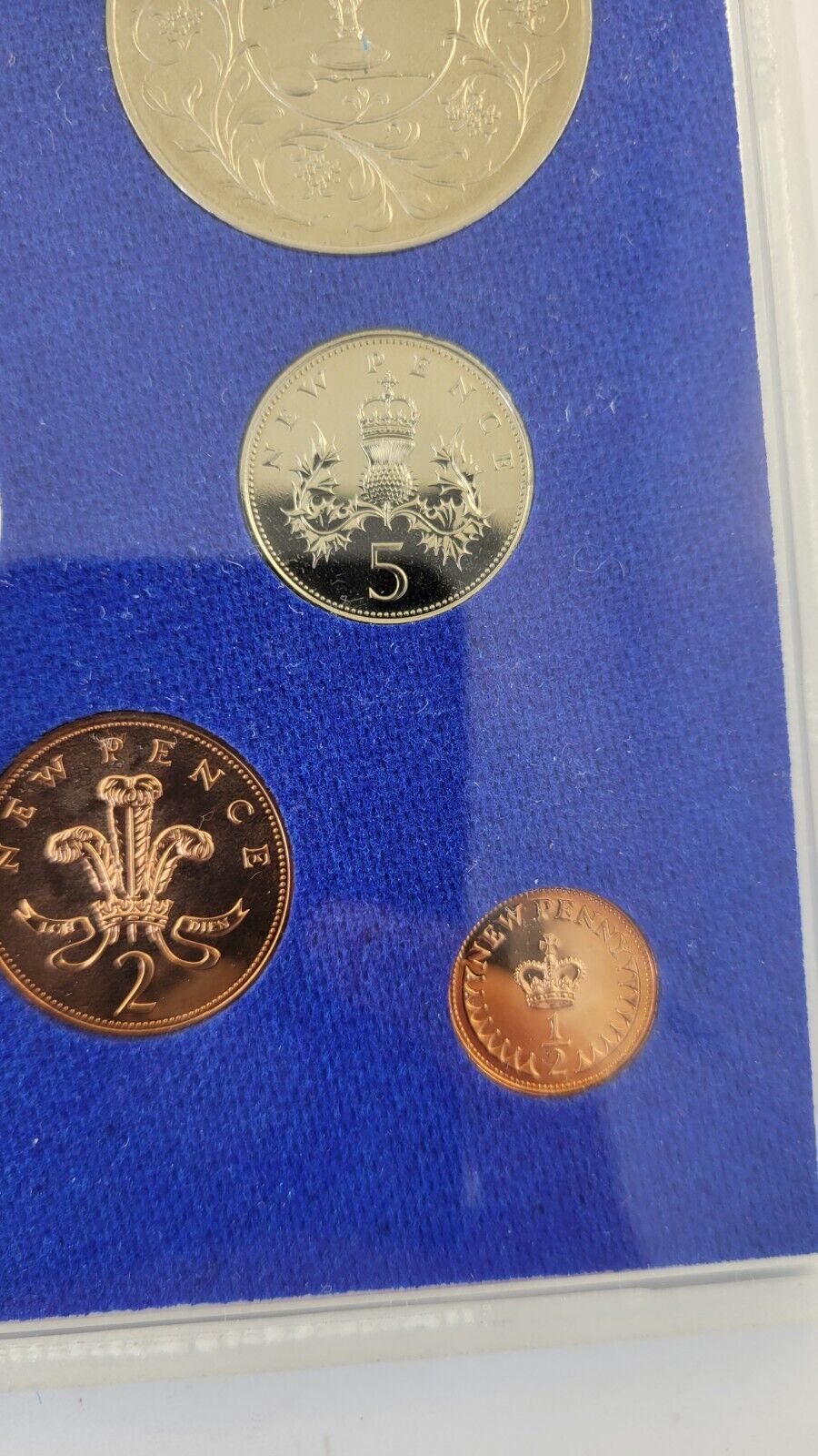 1977 Coinage Of Great Britain And Northern Ireland Set 7pc. Royal Mint