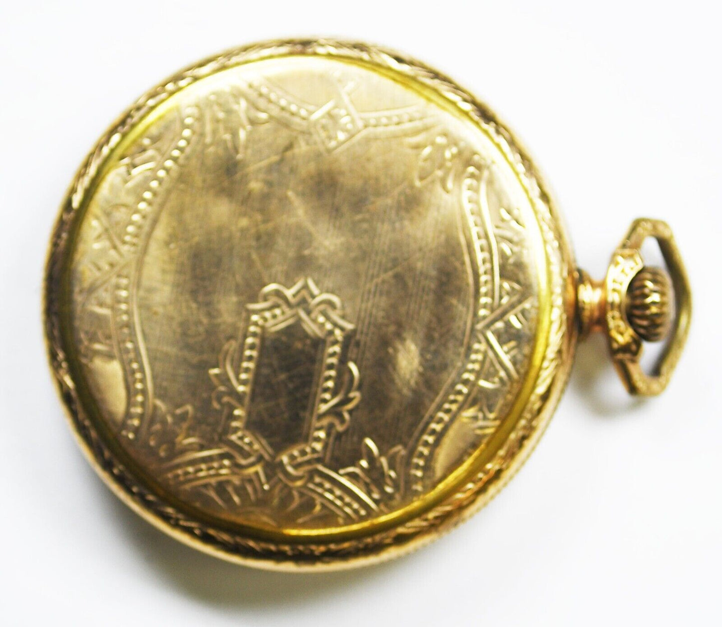 1924 Illinois Size 12 Grade 405 OF Time King Deco GF Pocket Watch Matte Dial