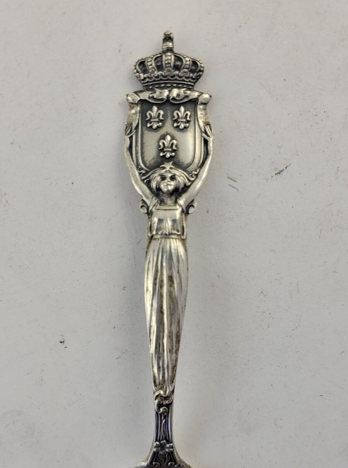 Sterling Souvenir Spoon 6 1/2" St. Louis MO U.S. Government Building .84oz.