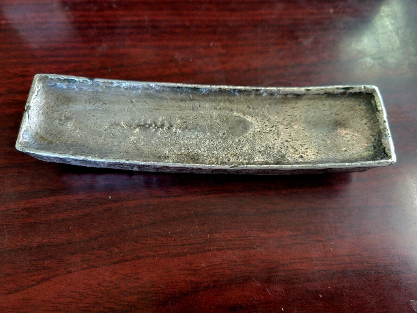 Vintage 11.8oz. Tael Fine Silver Bar Vietnam, Chinese, Japanese Asian