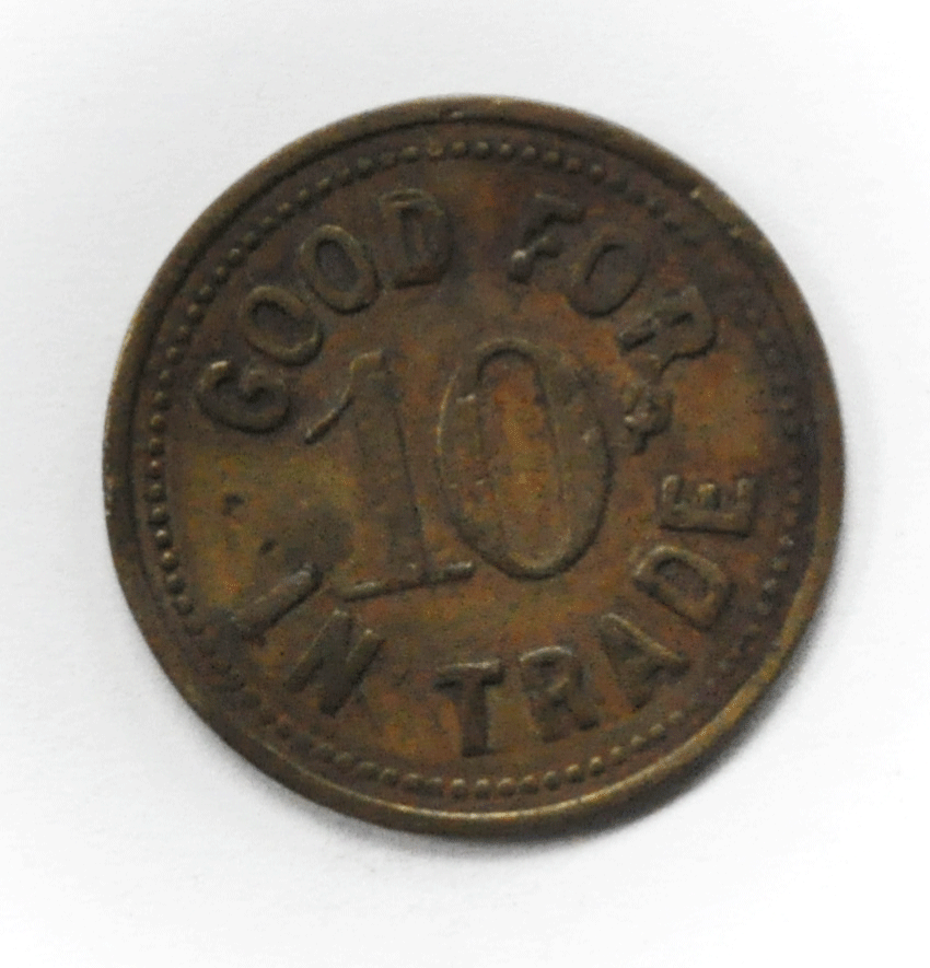 Harry Gramm 1504 Tower Ave Superior Wisconsin 10c Trade Token 23mm