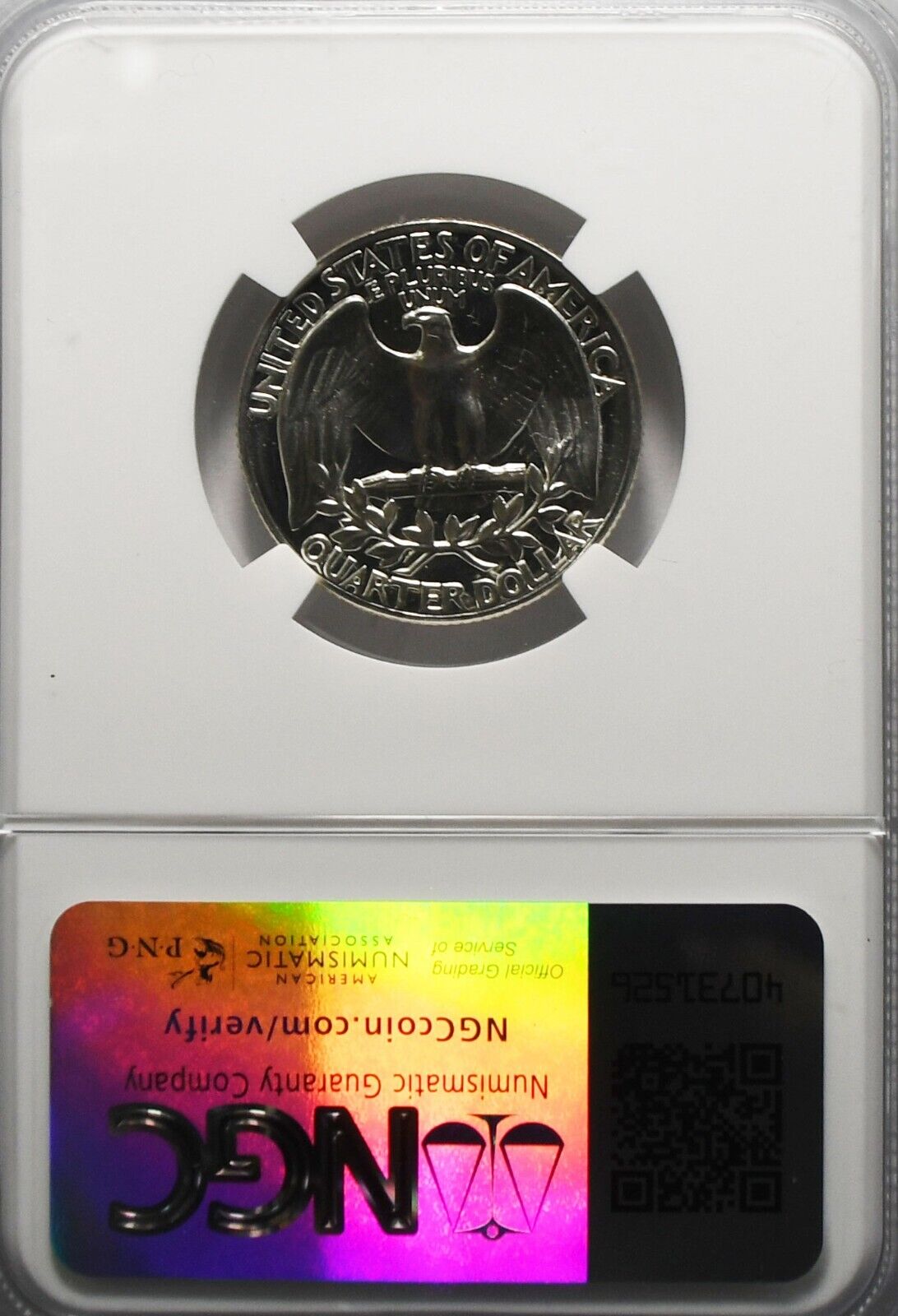 1963 25c Washington Proof Silver Quarter Dollar NGC PF67