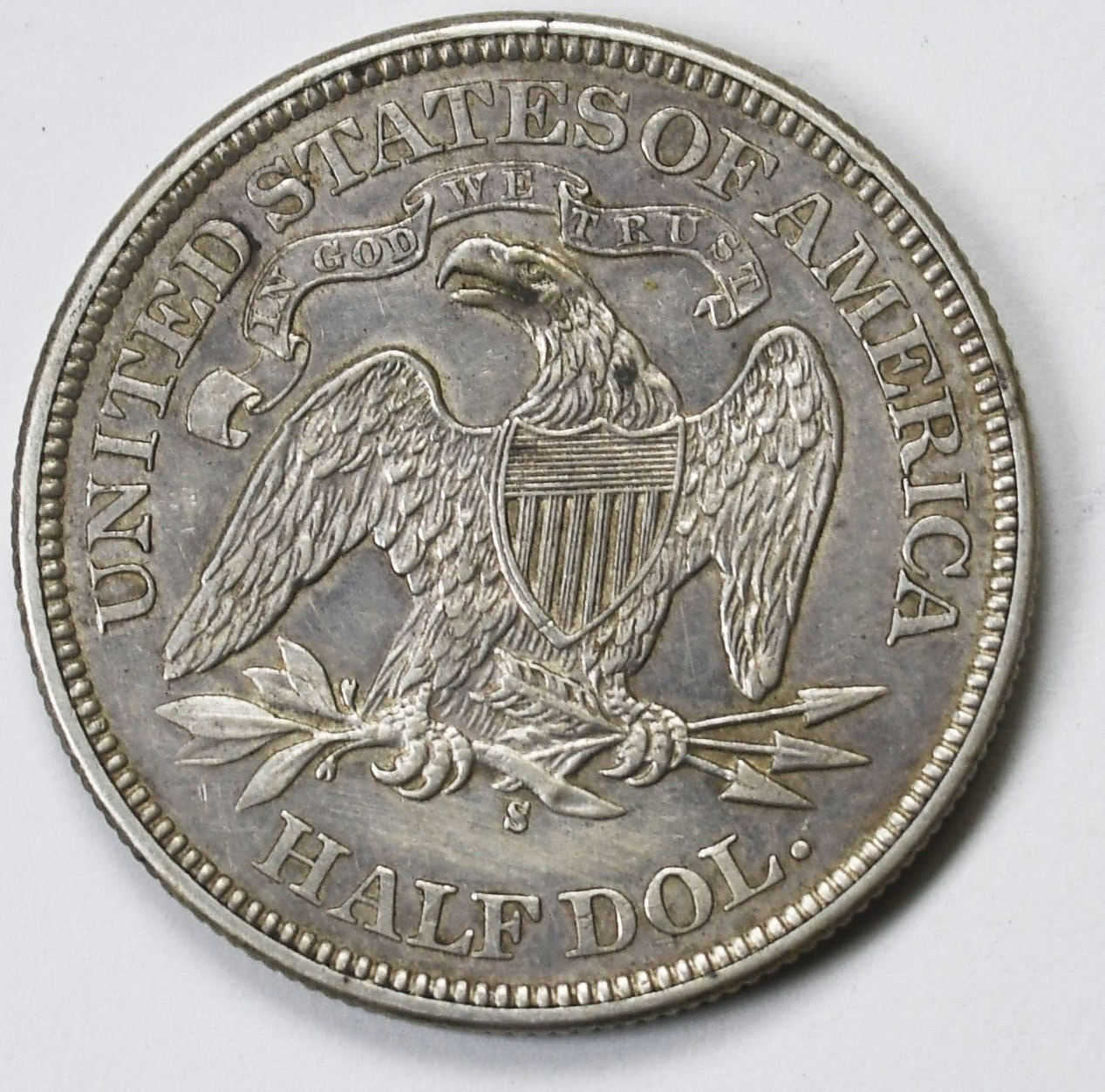 1876 S 50c Seated Liberty Silver Half Dollar Fifty Cents San Francisco AU