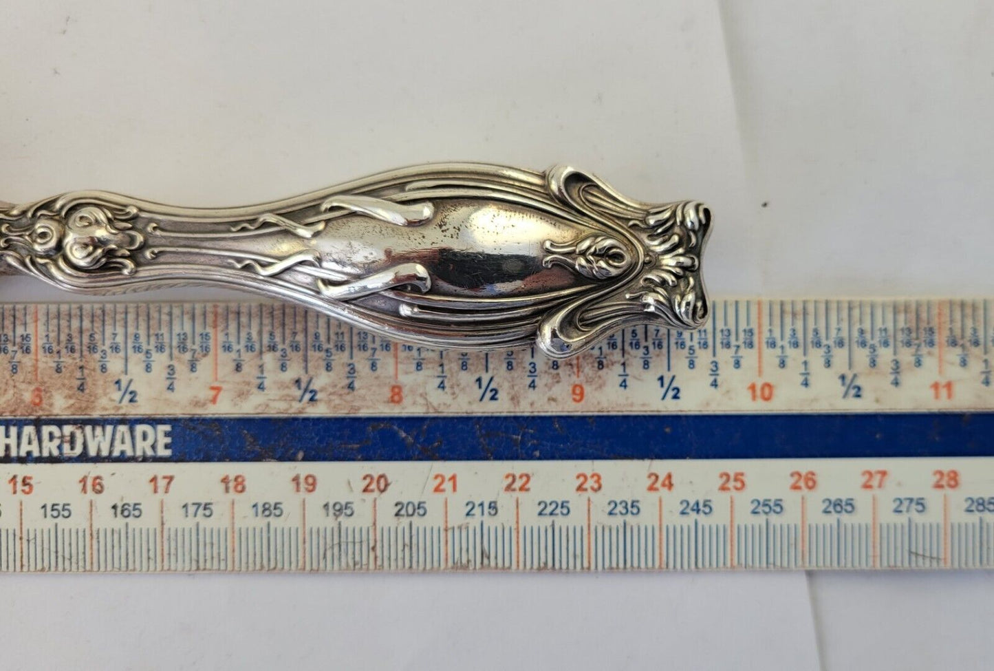 Art Nouveau Sterling Silver Carving Set Knife & Fork