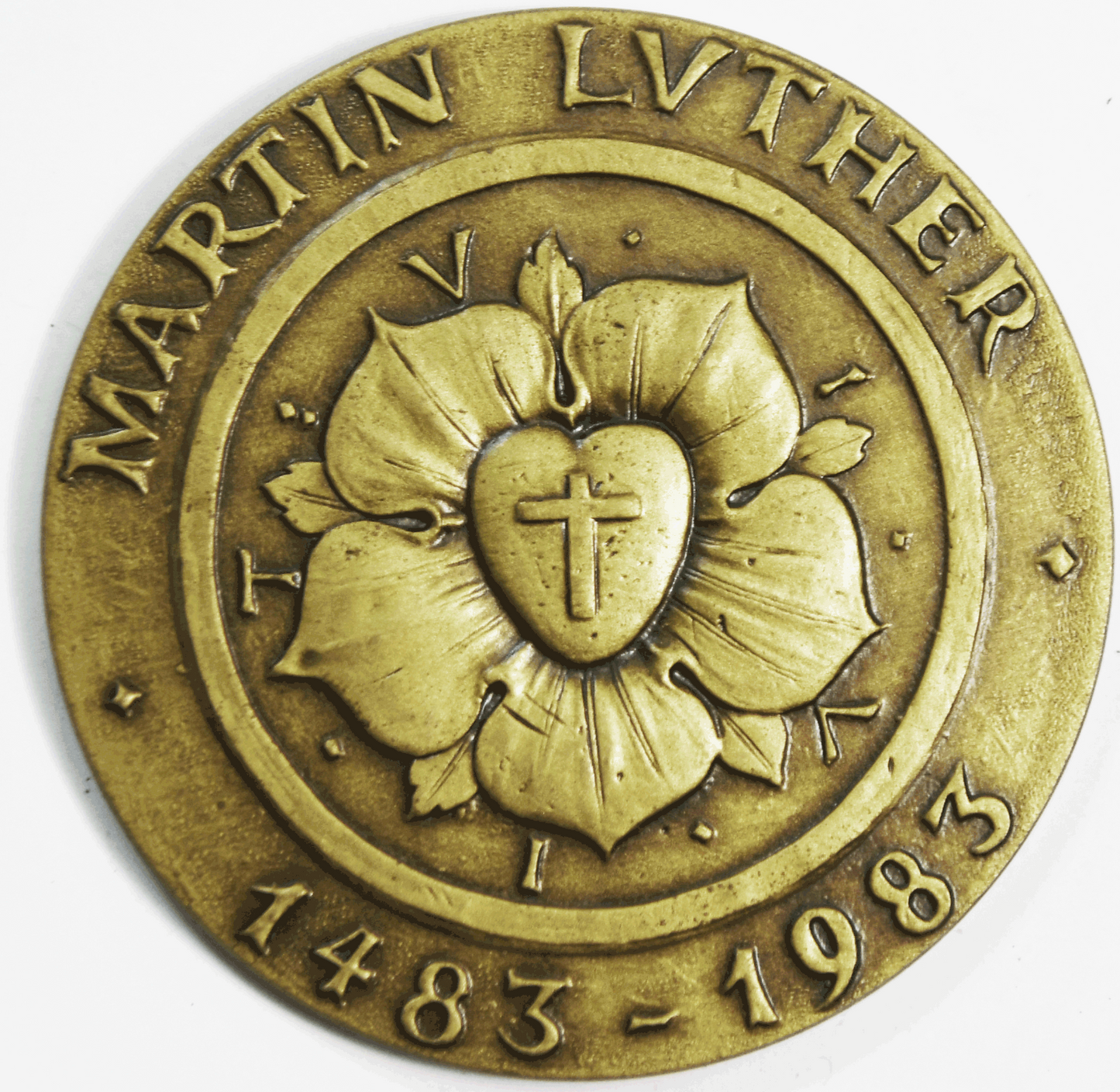 Martin Luther Medal Quincentenary Commemoration of Birth 1483 1983 65mm Bronze