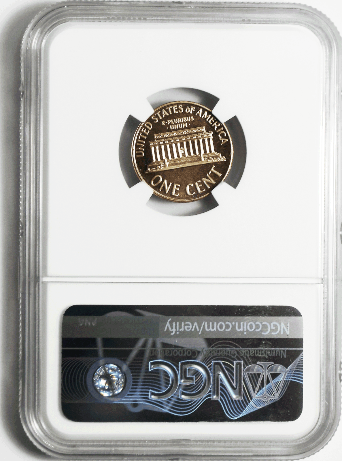 1961 1c Proof Lincoln Memorial Cent One Penny NGC PF67 RB Gem Unc