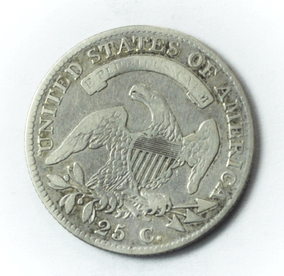 1819 25c Capped Bust Quarter Dollar Twenty Five Cents Philadelphia B-2 Large 9