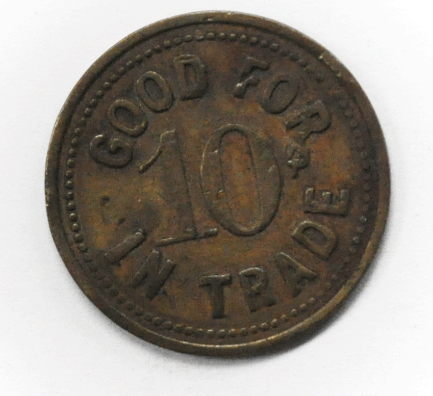 Harry Gramm 1504 Tower Ave Superior Wisconsin 10c Trade Token 23mm