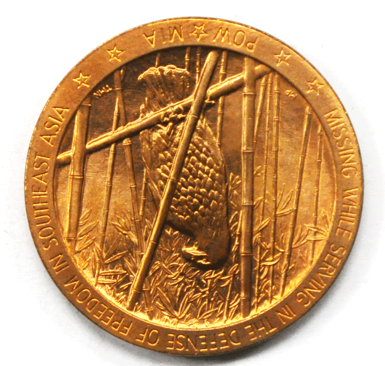 US Military Medal Not Forgotten POW Missing While Serving Medal 33mm Bronze