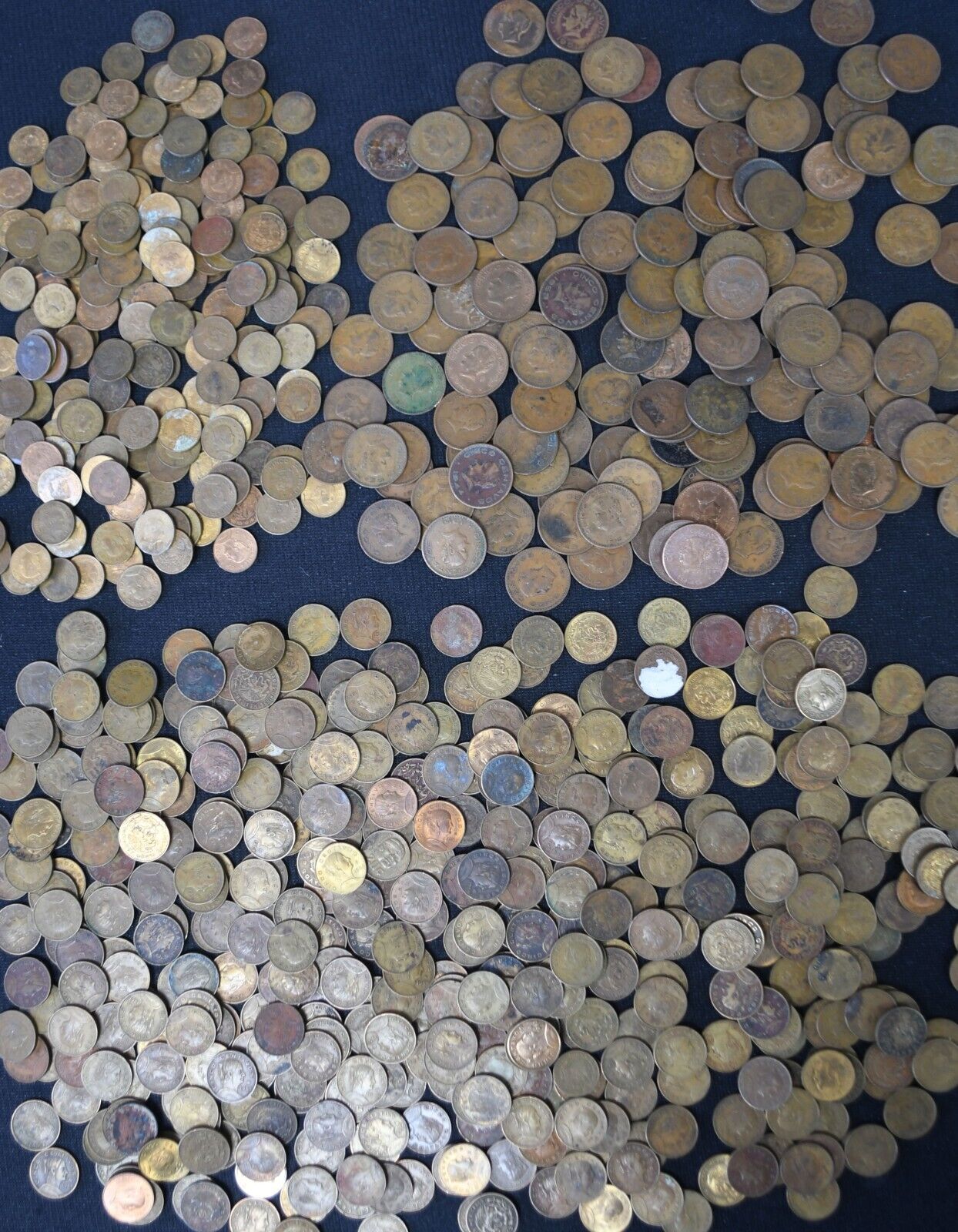 784pc Mexico 5 Five Cinco Centavos 1942-1976 Bronze Coins